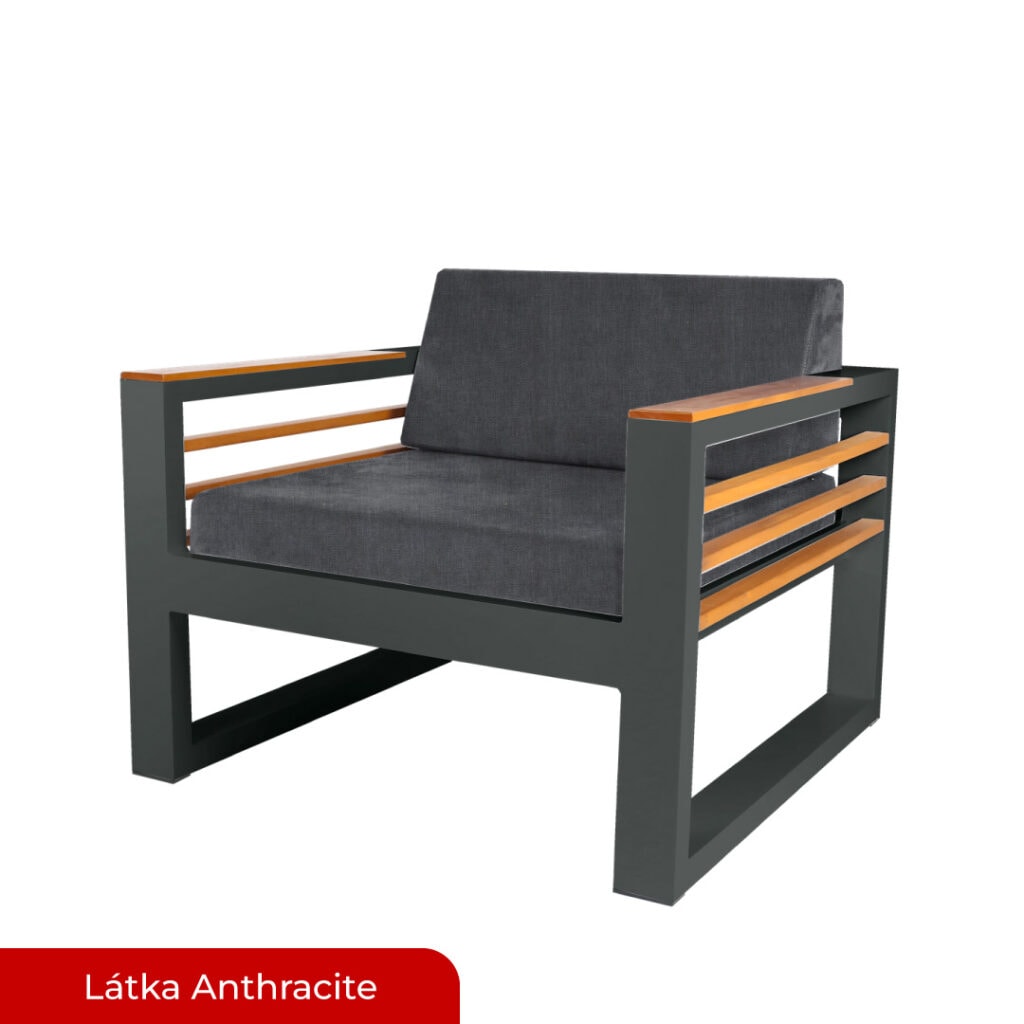 ALUX Nábytek - Křeslo ELOM konfig. Anthracite / Anthracite