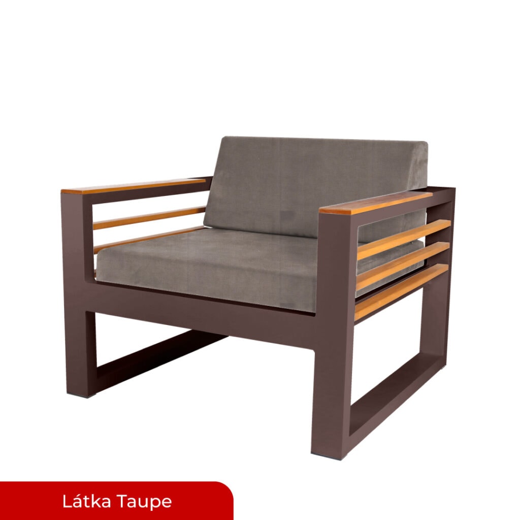 ALUX Nábytek - Křeslo ELOM konfig. Bronze / Taupe