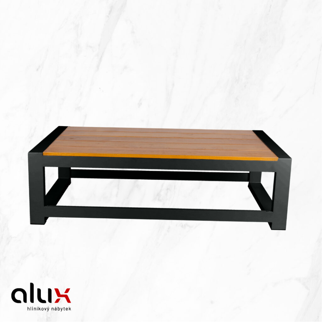 ALUX Nábytek - stůl NANDI Anthracite / dřevo
