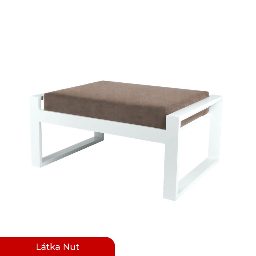 ALUX Nábytek - taburet ISOL konfig. White snow / Nut