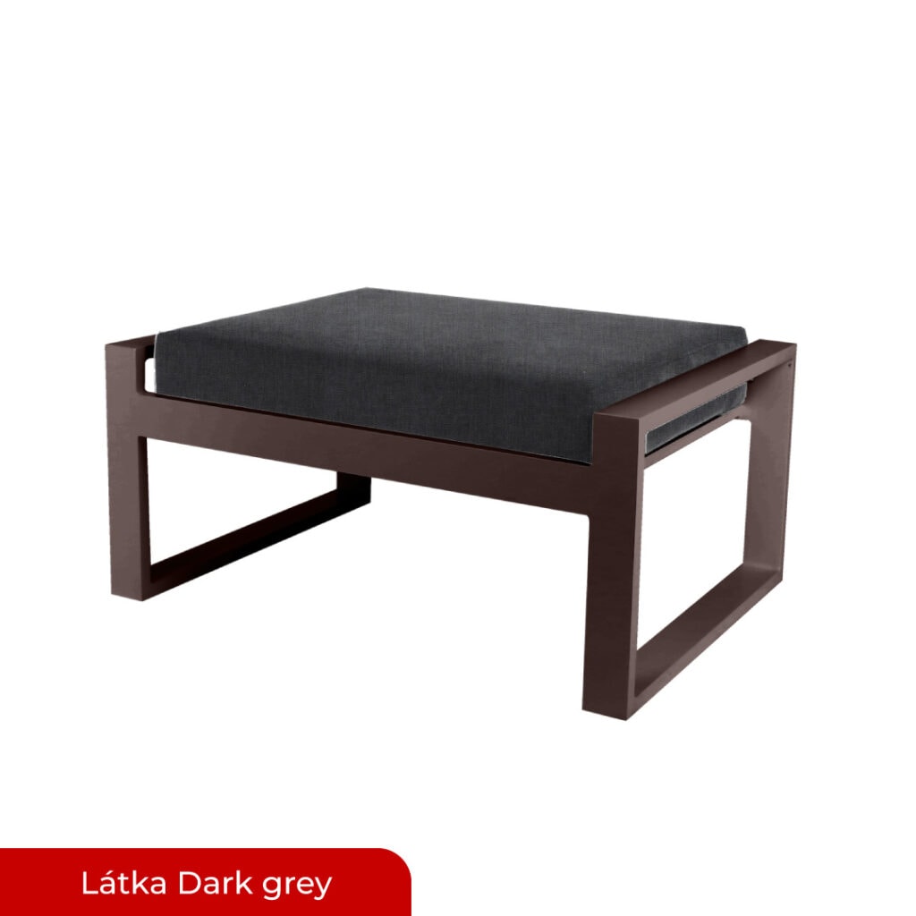 ALUX Nábytek - taburet ISOL konfig. Bronze / Dark grey