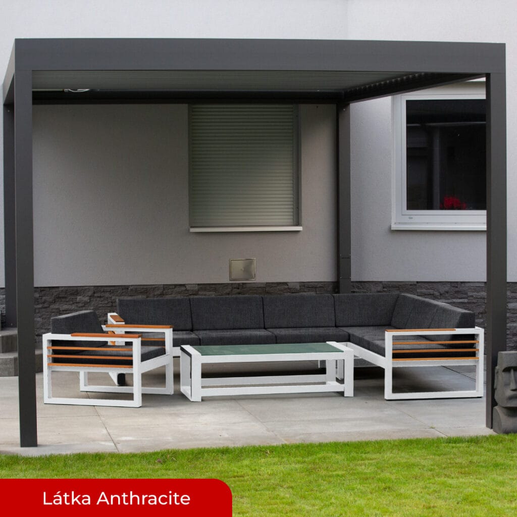 ALUX Nábytek - set KAWERIA konfig. White snow / Dark grey