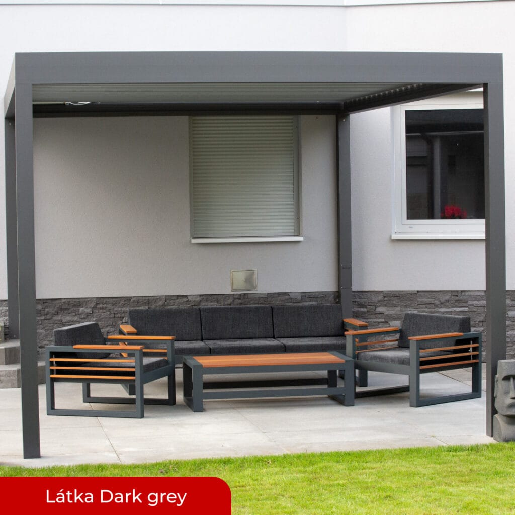 ALUX Nábytek - set KAWERIA konfig. Anthracite / Dark grey