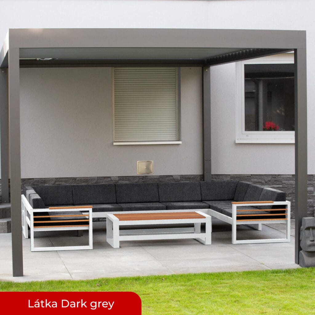 ALUX Nábytek - set UWAMI konfig. White snow / Dark grey