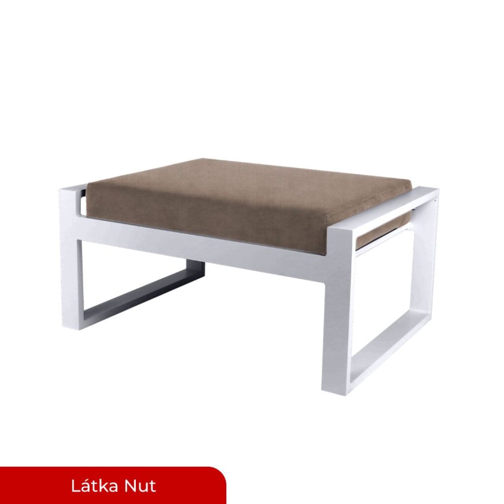 ALUX Nábytek - taburet ISOL konfig. Silver / Nut