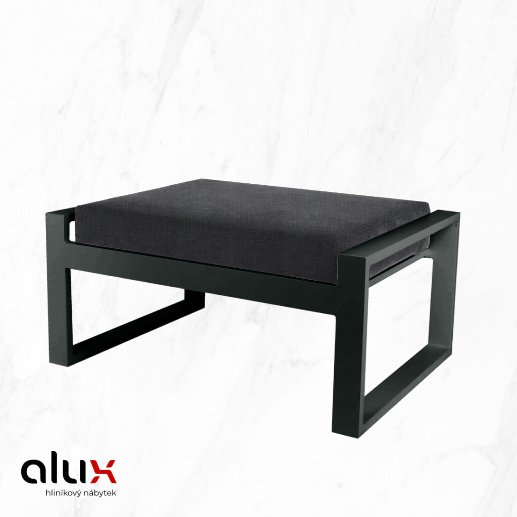 ALUX Nábytek - taburet ISOL Anthracite / Dark grey